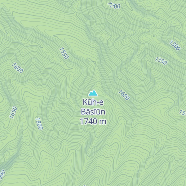 Map of Kūh-e Bāsīūn