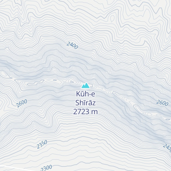 Map of Kūh-e Shīrāz