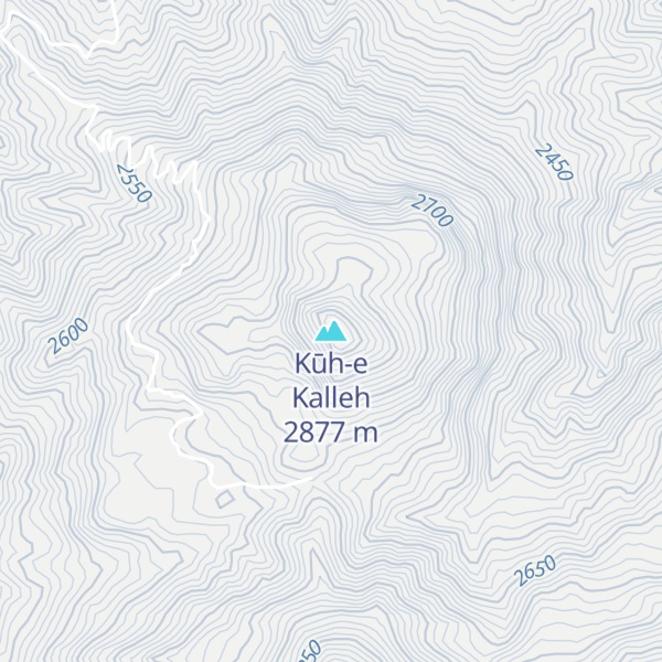 Map of Kūh-e Kalleh