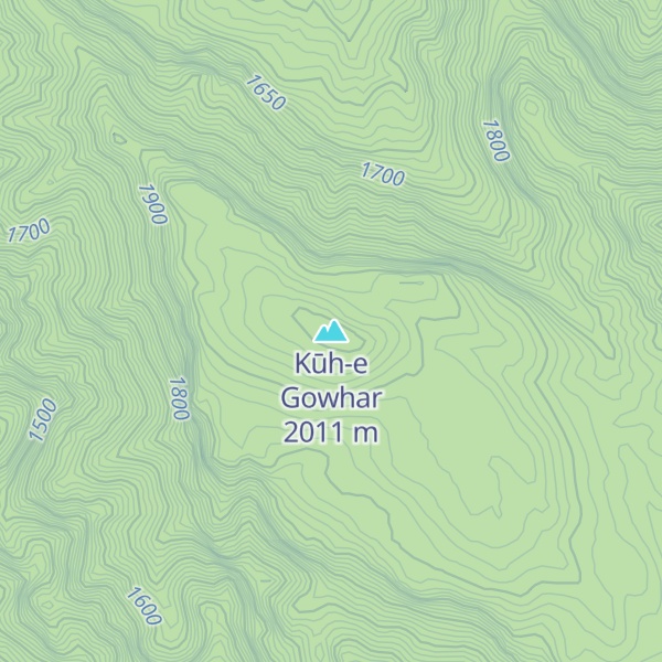 Map of Kūh-e Gowhar