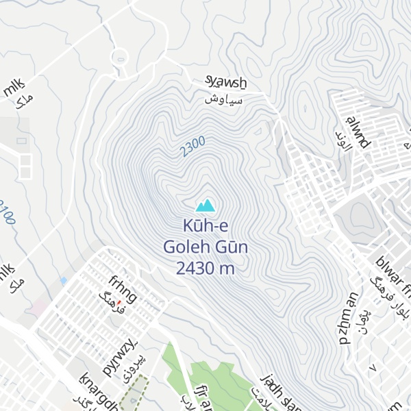 Map of Kūh-e Goleh Gūn