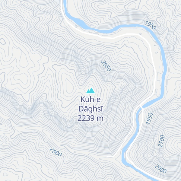 Map of Kūh-e Dāghsī
