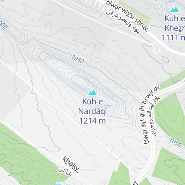 Map of Kūh-e Nardāqī
