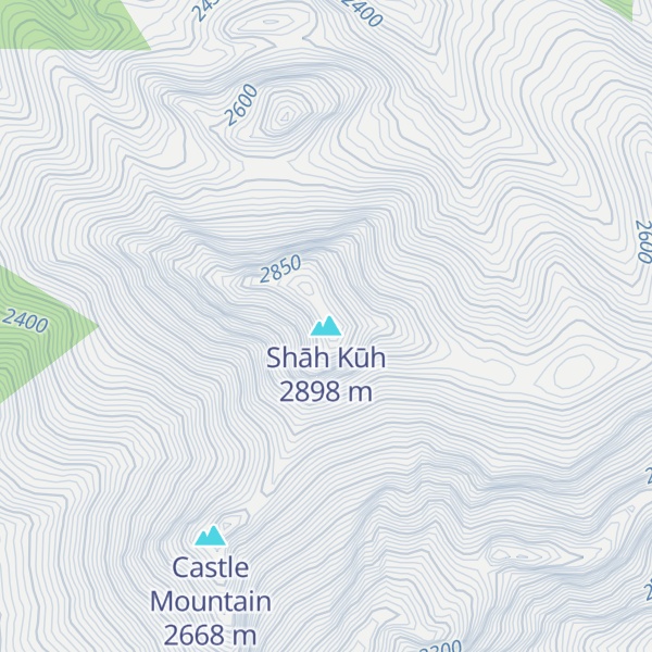 Map of Shāh Kūh