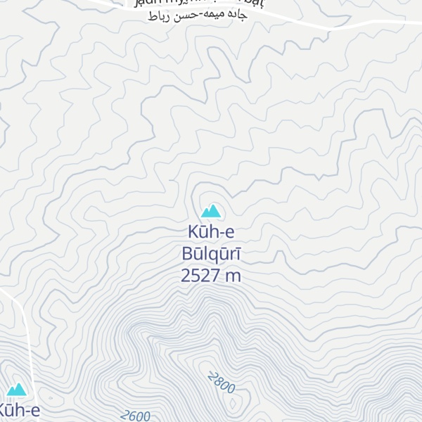 Map of Kūh-e Būlqūrī