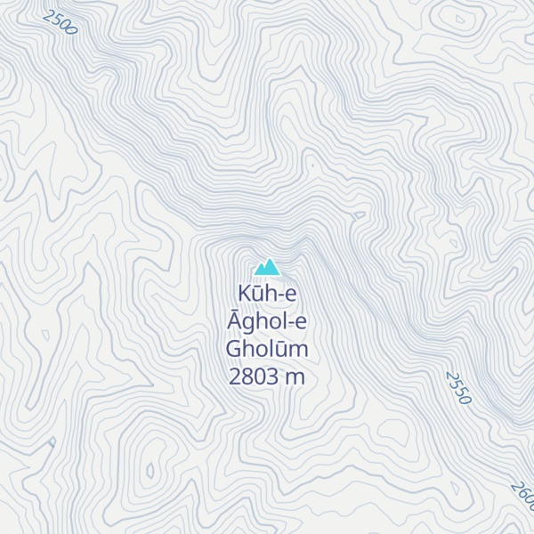 Map of Kūh-e Āghol-e Gholūm