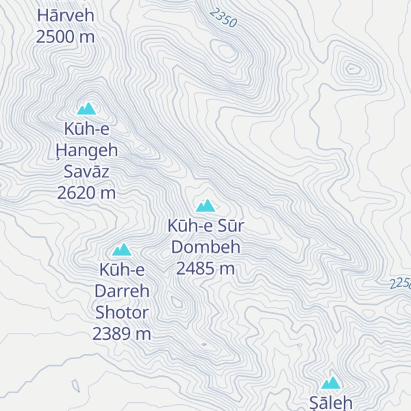 Map of Kūh-e Sūr Dombeh