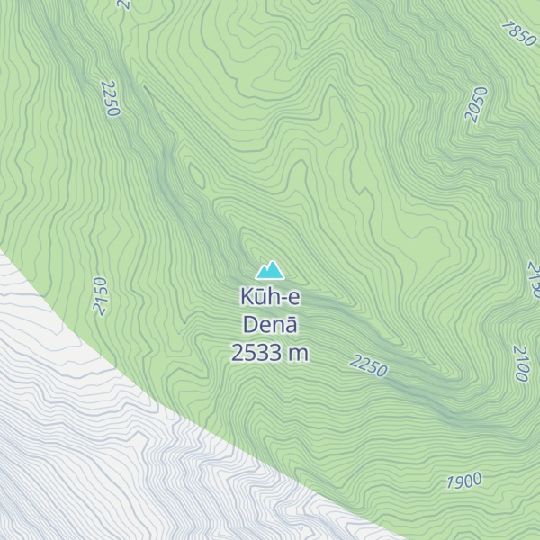 Map of Kūh-e Denā