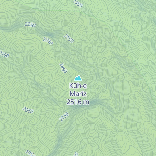 Map of Kūh-e Marīz