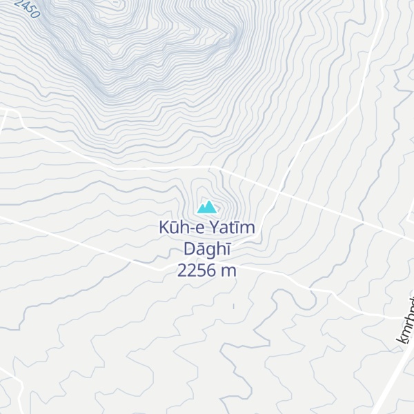 Map of Kūh-e Yatīm Dāghī