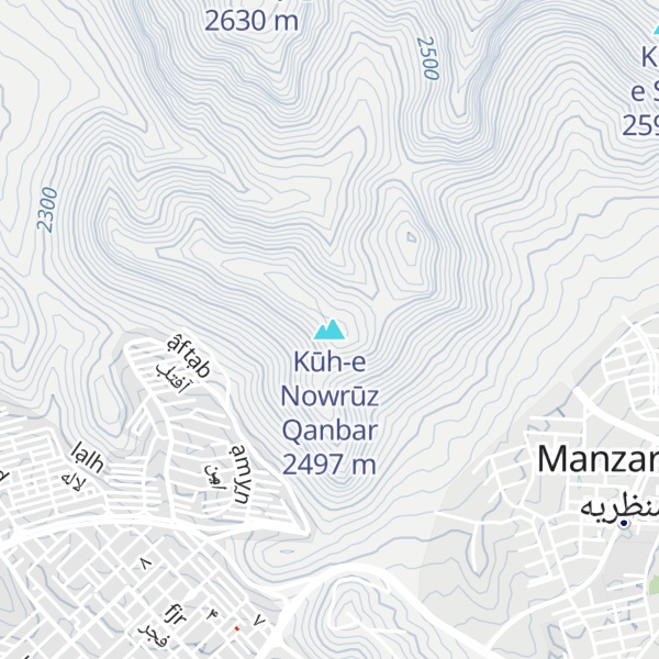 Map of Kūh-e Nowrūz Qanbar