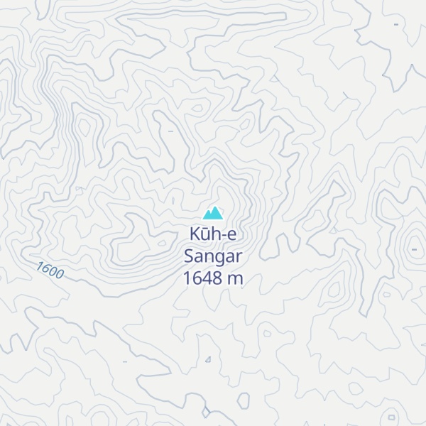 Map of Kūh-e Sangar