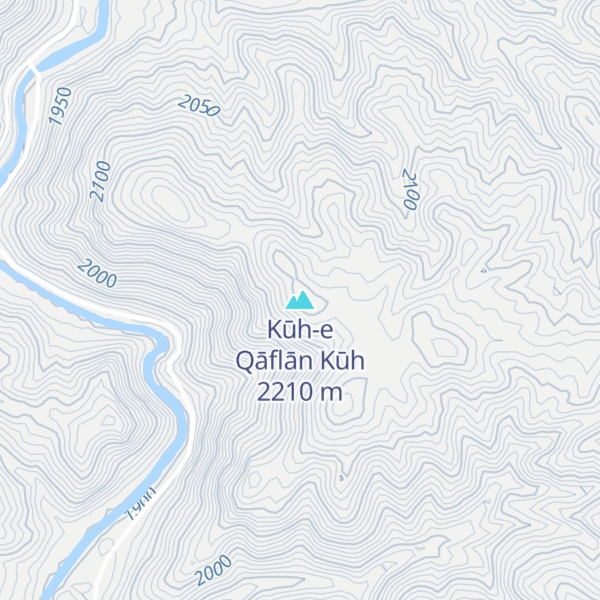 Map of Kūh-e Qāflān Kūh