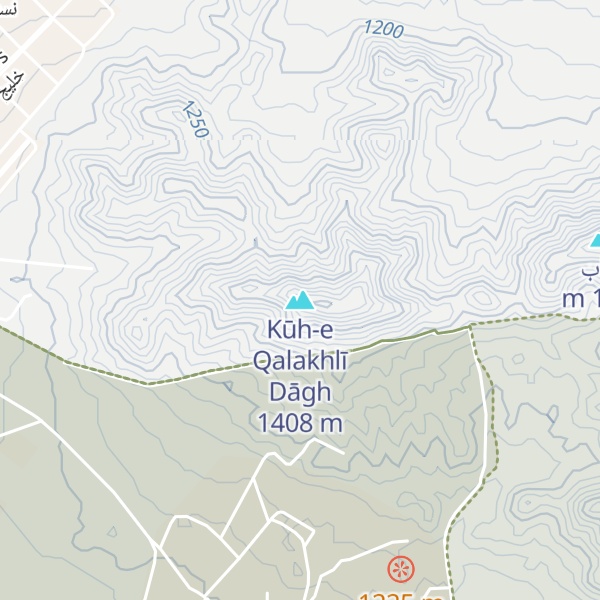 Map of Kūh-e Qalakhlī Dāgh