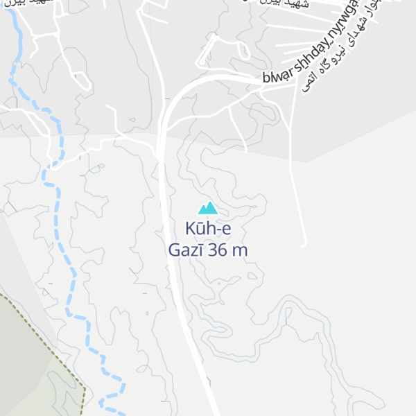 Map of Kūh-e Gazī
