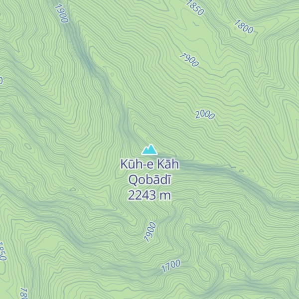 Map of Kūh-e Kāh Qobādī