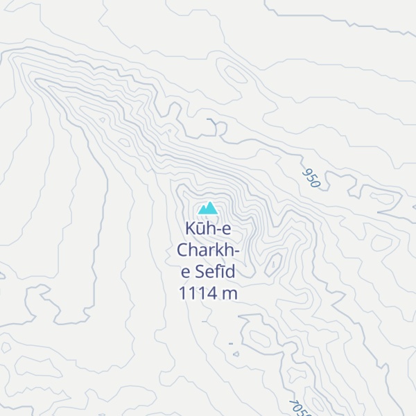 Map of Kūh-e Charkh-e Sefīd