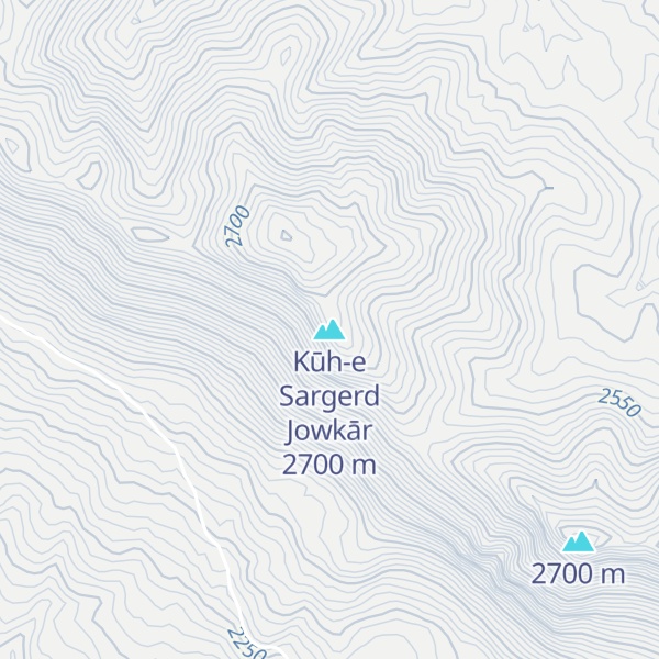 Map of Kūh-e Sargerd Jowkār