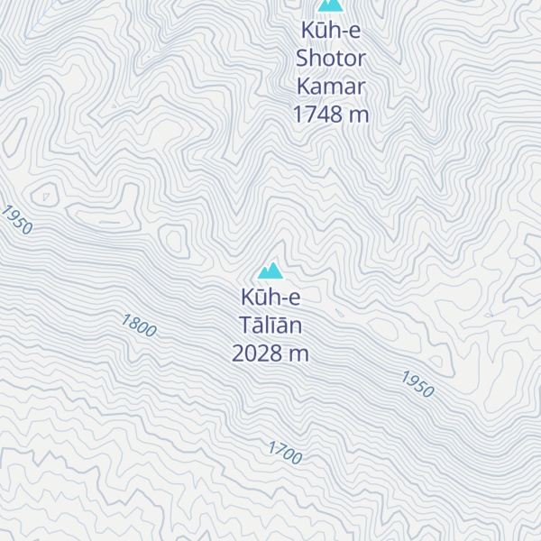Map of Kūh-e Tālīān