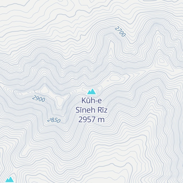 Map of Kūh-e Sīneh Rīz