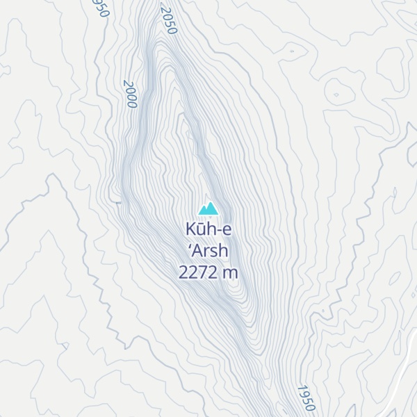 Map of Kūh-e ‘Arsh