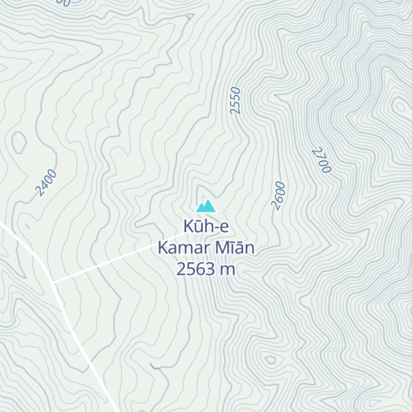 Map of Kūh-e Kamar Mīān