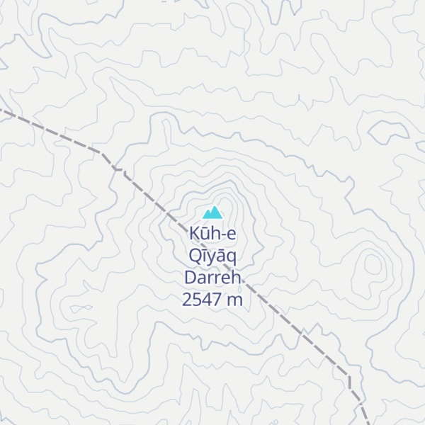 Map of Kūh-e Qīyāq Darreh