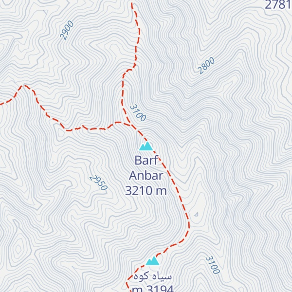 Map of Barf Anbar