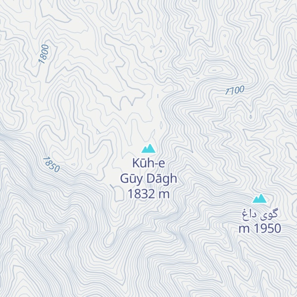 Map of Kūh-e Gūy Dāgh