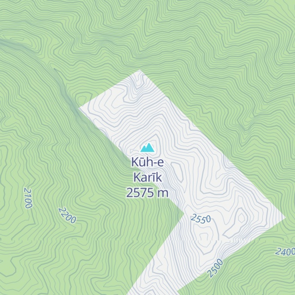 Map of Kūh-e Karīk
