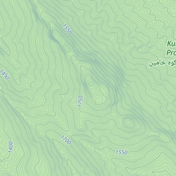 Map of Kūh-e Shādegān