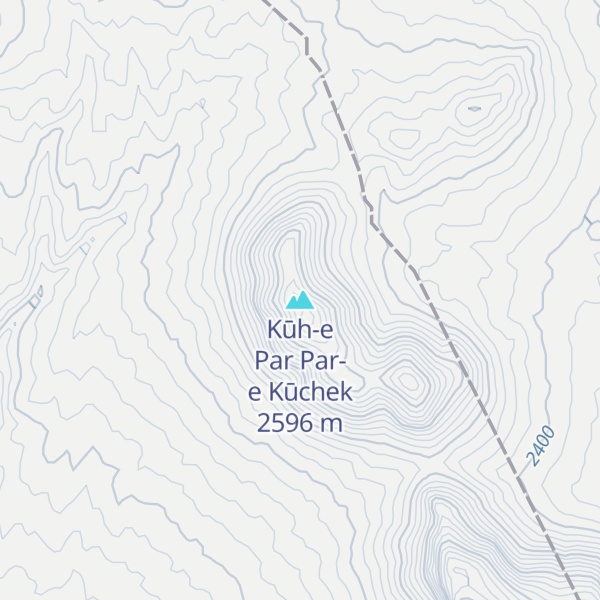 Map of Kūh-e Par Par-e Kūchek