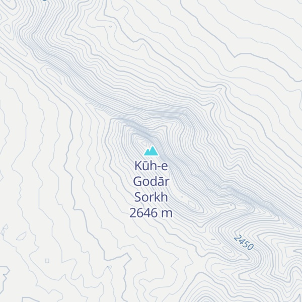 Map of Kūh-e Godār Sorkh
