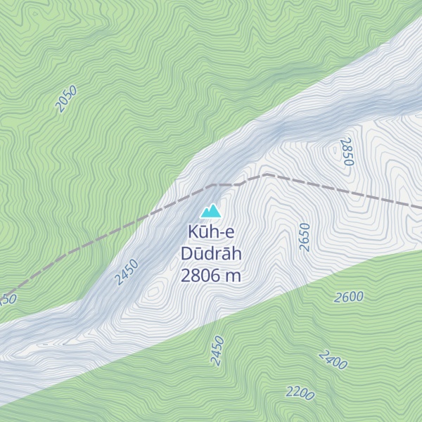 Map of Kūh-e Dūdrāh
