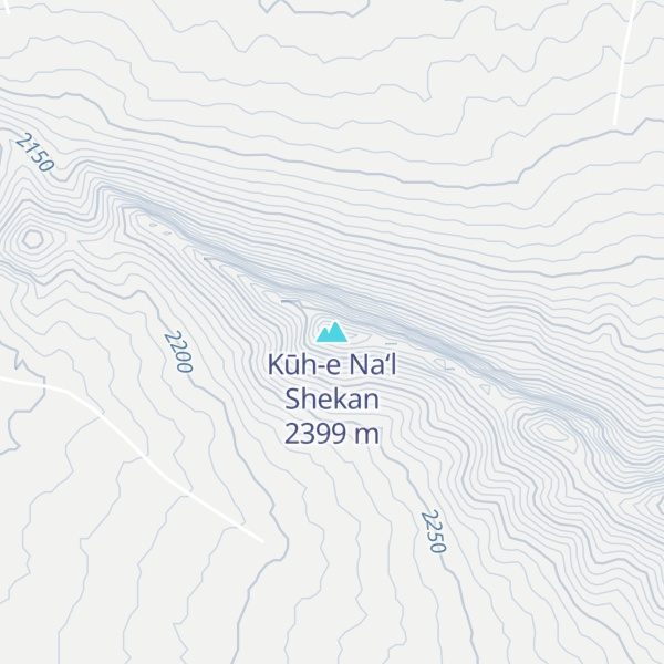 Map of Kūh-e Na‘l Shekan