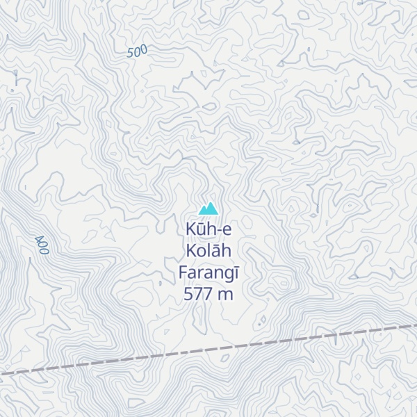 Map of Kūh-e Kolāh Farangī