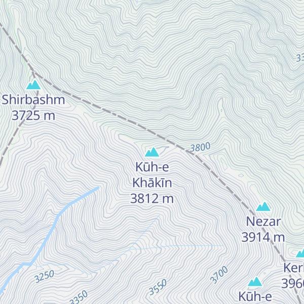 Map of Kūh-e Khākīn