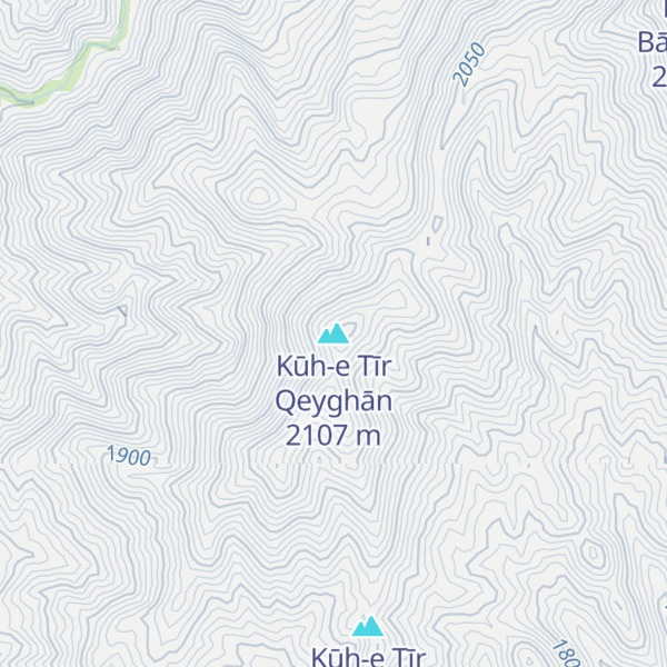 Map of Kūh-e Tīr Qeyghān