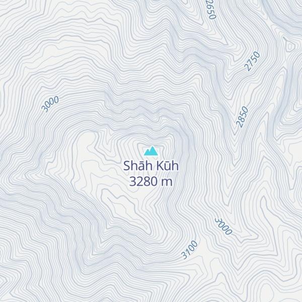 Map of Shāh Kūh