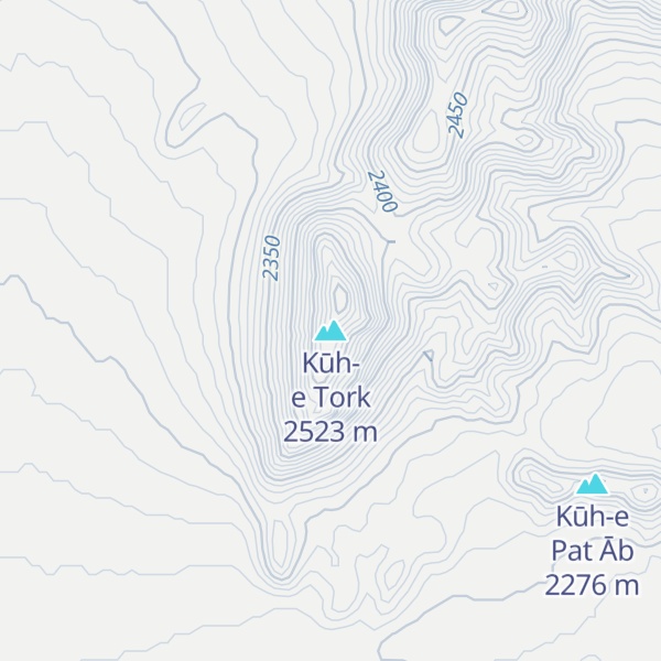 Map of Kūh-e Tork