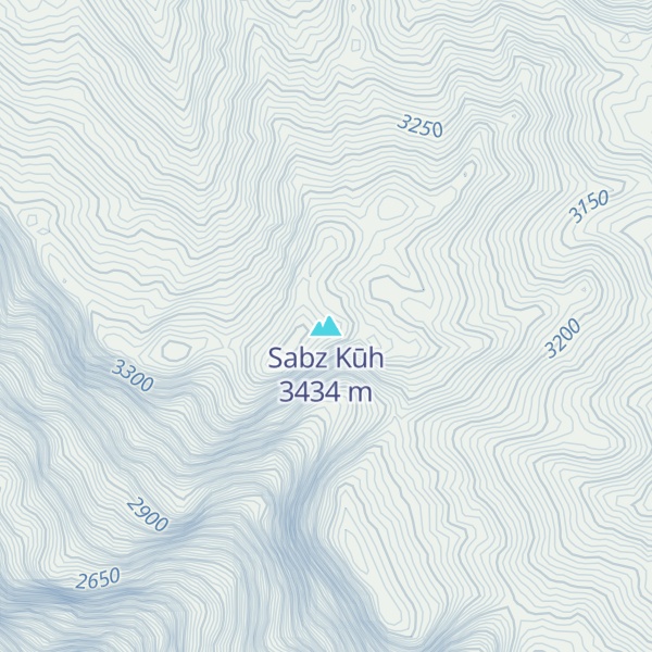 Map of Sabz Kūh