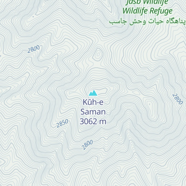 Map of Kūh-e Saman