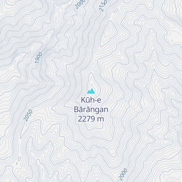 Map of Kūh-e Bārāngan