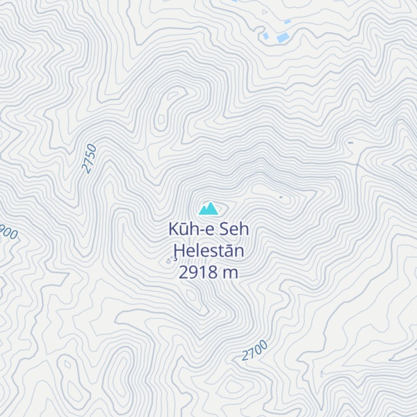 Map of Kūh-e Seh Ḩelestān