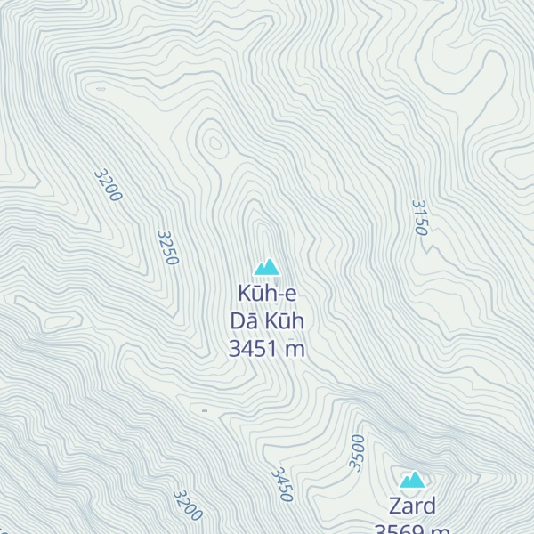 Map of Kūh-e Dā Kūh