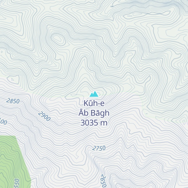 Map of Kūh-e Āb Bāgh