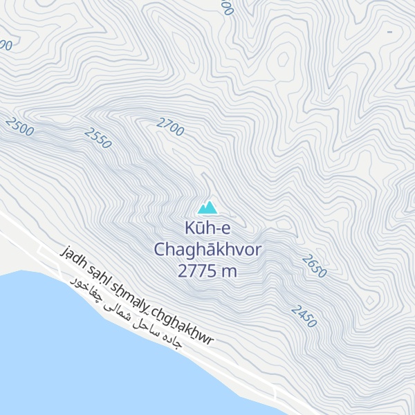 Map of Kūh-e Chaghākhvor