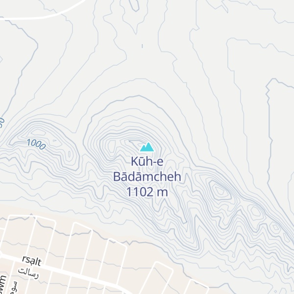 Map of Kūh-e Bādāmcheh