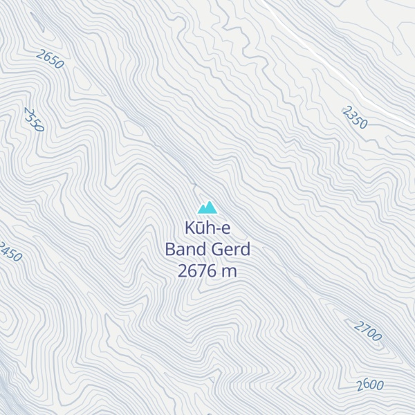 Map of Kūh-e Band Gerd