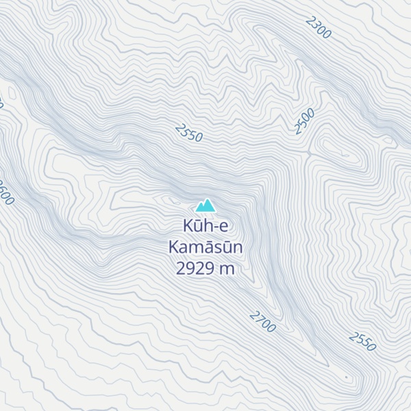 Map of Kūh-e Kamāsūn